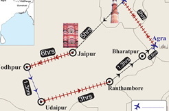 Rajsthan fort and palace tour