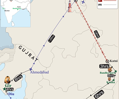 Cats Expeditions tour map